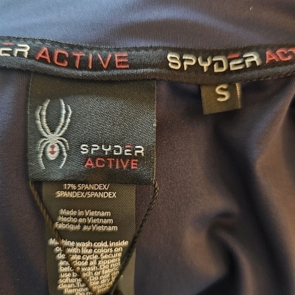 🆕Spyder Active Womens Full Zip Navy Track Jacket NWT $88 Size Small - Picture 10 of 14